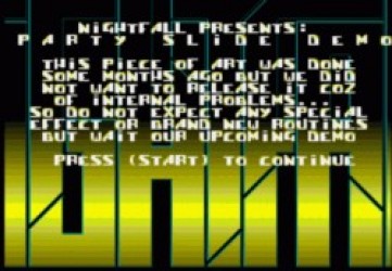 Nightfall – Party Slide Demo (PD) Rom